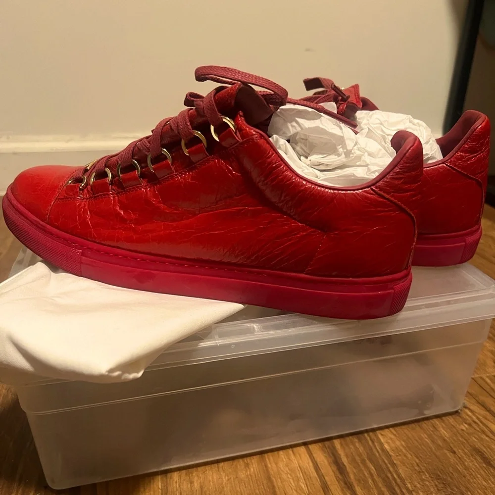 Balenciaga | Shoes | Balenciaga Arena Low Red | Poshmark